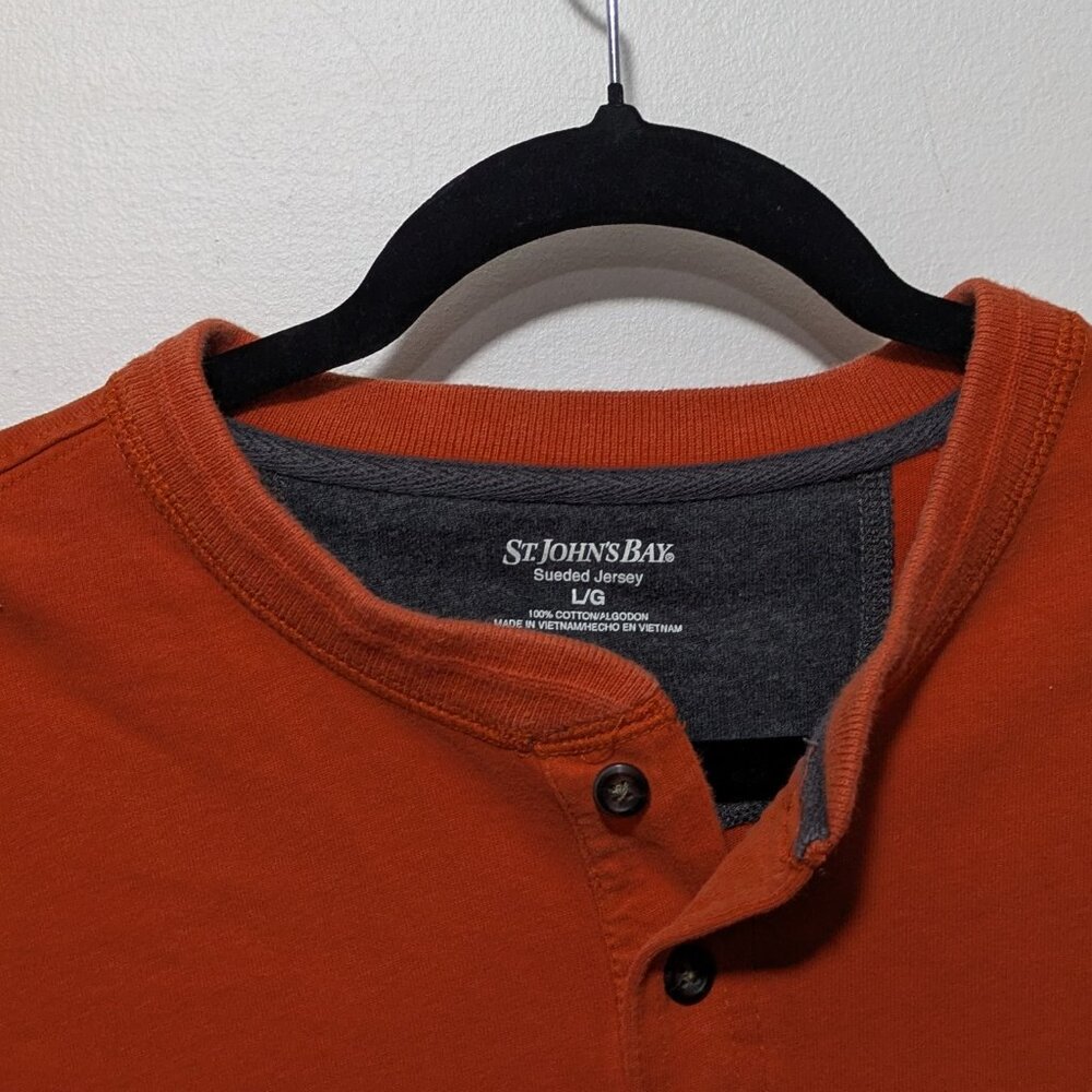St John's Bay Sueded Jersey Henley L - Picture 3 of 3